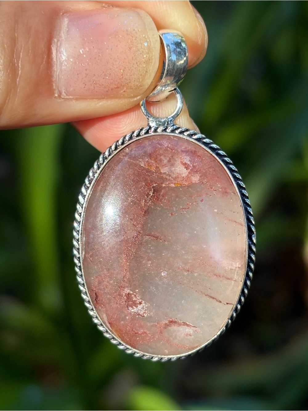 925 Silver Plated Handmade Lodilite Pendant ZZPD